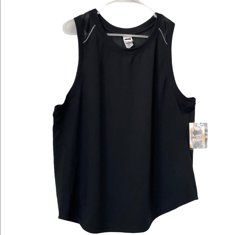 NWT Avia black mesh back performance tank XXXL